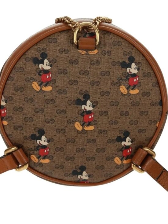 GUCCI Micro GG Supreme Disney Backpack PVC Beige Gold 603730 Auth 159823M main image 7